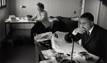 Simone de Beauvoir y Jean-Paul Sartre, Paris.1963.Gisèle Freund