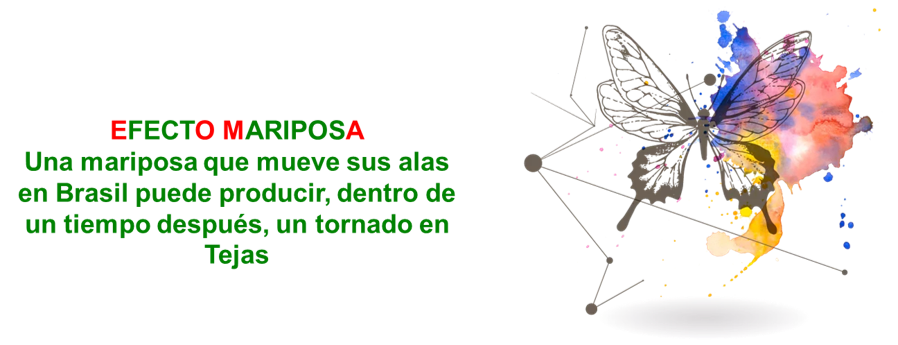 efecto mariposa. El origen es el título que dos colegas suyos pusieron a una conferencia que él debía dar en la 139th Meeting of the American Association for the Advancement of Science, y a la que titularon “Predictability: Does the Flap of a Butterfly's wings in Brazil Set Off a Tornado in Texas?”, (Predictibilidad, ¿El aleteo de una mariposa en Brasil hace aparecer un tornado en Texas?): una mariposa que mueve sus alas en Brasil puede producir, dentro de un tiempo después, un tornado en Tejas. 