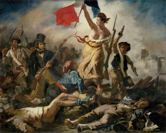 La libertad guiando al pueblo de Eugène Delacroix
